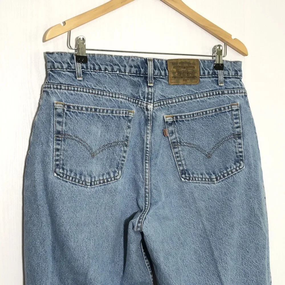 Levi Strauss 545 Jeans Mens 36 30 Blue Vintage Brown Tab 1995 Loose Fit